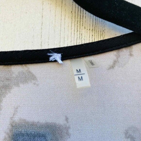 Morning Lady Sheath Dress Womens Medium Black Green‎ Lined Camo Print - Picture 6 of 6